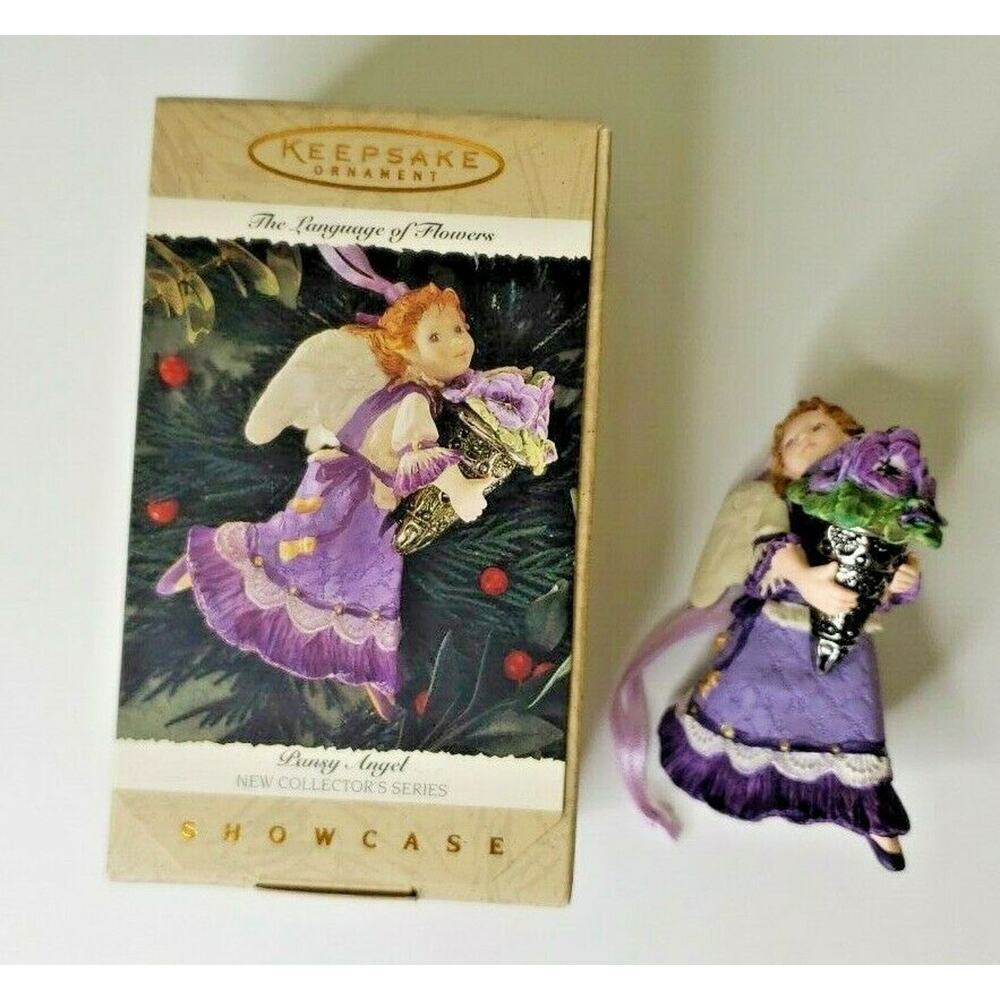 1996 Hallmark Keepsake Ornament Pansy Angel Language of Flowers U52/1171